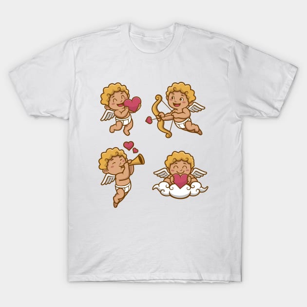 Cupid Angels T-Shirt by Mako Design 